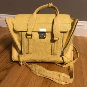 Textured Calfskin Medium Pashli Satchel PollenBuff